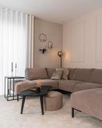 U bank Romi - Hotel Chique - Velours - Velvet - Taupe, Ophalen of Verzenden, Nieuw, Leer, Hotel Chique, Taupe, Beige