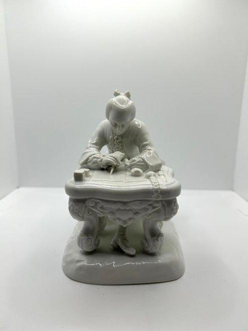 Richard Ginori - Beeld, A gentleman at the desk - 14 cm -, Antiek en Kunst, Antiek | Glas en Kristal