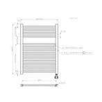 Elektrische Badkamer radiator Best-Design Mat Zwart, Doe-het-zelf en Verbouw, Verwarming en Radiatoren, Ophalen of Verzenden, Nieuw