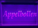 Appelbollen appel flappen neon bord lamp LED verlichting rec
