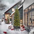 vidaXL Kunstkerstboom Groen 240 cm PVC en Staal en Kunststof, Diversen, Kerst, Verzenden, Nieuw