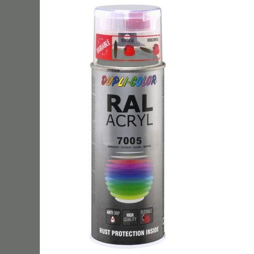Dupli-Color Ral Acryl Ral 7005 Muisgrijs Hoogglans 400 ml, Doe-het-zelf en Verbouw, Verf, Beits en Lak, Nieuw, Ophalen of Verzenden