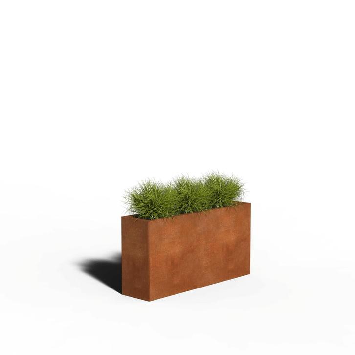 Cortenstaal Plantenbak Rechthoek | 120 x 30 x 60, Tuin en Terras, Bloembakken en Plantenbakken, Nieuw, Verzenden