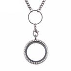 Fako Bijoux® - Memory Locket - Kristal - Ø 30mm - Ring