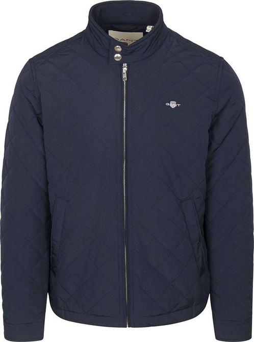 Gant Jas Gewatteerd Navy maat 3XL Heren, Kleding | Heren, Jassen | Winter, Blauw, Nieuw, Overige maten, Verzenden