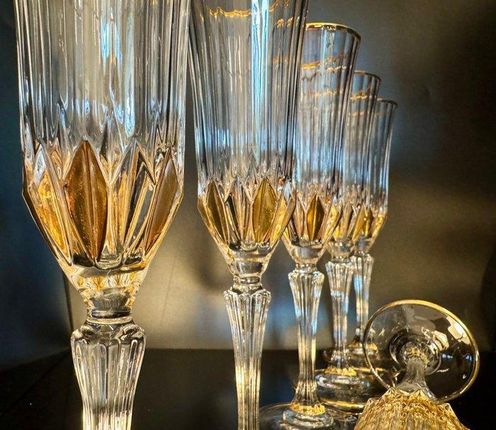 Antica cristalleria italiana - Champagne fluitje (6) -, Antiek en Kunst, Antiek | Meubels | Tafels