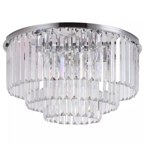 TooLight Kristallen plafondlamp - 7 lichtpunten - chroom..., Huis en Inrichting, Lampen | Plafondlampen, Nieuw, Ophalen of Verzenden