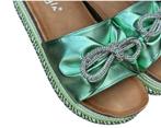 Ibiza Shiny Green Slippers #L1033, Kleding | Dames, Schoenen, Slippers, Nieuw, Ophalen of Verzenden, Kayla