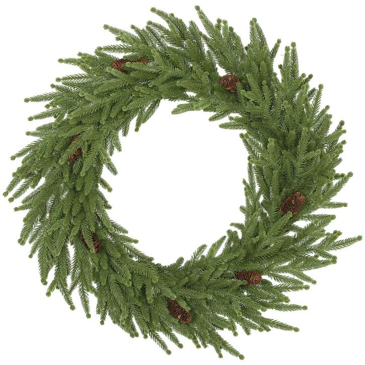 Kerstkrans Met Dennenappels, Deurkrans Kunstmatige Kerstkran, Diversen, Kerst, Nieuw, Verzenden