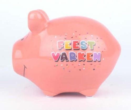 Spaarvarken Feestvarken - Roze, Kinderen en Baby's, Speelgoed | Overig, Ophalen of Verzenden