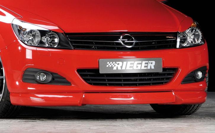 Rieger frontspoiler | Astra H GTC - 3-drs.    Astra H Twin-T, Auto-onderdelen, Carrosserie en Plaatwerk, Nieuw, Opel, Verzenden