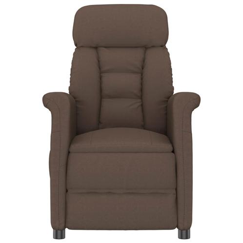 vidaXL Massagestoel Bruin Microfiber Stof, Sport en Fitness, Massageproducten, Nieuw, Verzenden