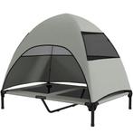 TRUUSK Verhoogd Hondenligbed Buiten - Met Dak en Mesh - Verk