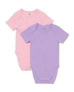 HEMA Meegroei rompers rib bamboe met stretch dieren - 2, Verzenden, Nieuw