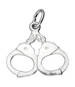 Zilveren Handboeien ketting hanger, Sieraden, Tassen en Uiterlijk, Verzenden, Nieuw