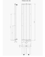 Plieger Radiator 180 x 46 cm vlak wit 802 watt, Doe-het-zelf en Verbouw, Verwarming en Radiatoren, Nieuw, Ophalen of Verzenden