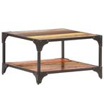 vidaXL Salontafel 60x60x35 cm massief gerecycled hout, Huis en Inrichting, Tafels | Salontafels, 50 tot 100 cm, Verzenden, Nieuw