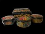 Sieradendoos - Papier-maché in Qajar-stijl, Antiek en Kunst, Kunst | Niet-Westerse kunst