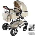 Combi-kinderwagen Mats, opvouwbaar, 5-puntsgordel - grijs/be, Verzenden, Nieuw