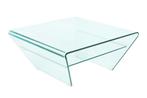 Moderne glazen salontafel FANTOME 70cm trapeziumvormig met, Ophalen of Verzenden, Nieuw