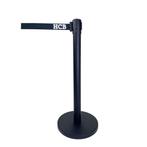 HCB Afzetpaal - trekband - 200 cm - zwart - RVS, Verzenden