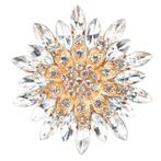 Fako Bijoux® - Broche - Bloem - Ster - XXL - Ø 68mm -, Sieraden, Tassen en Uiterlijk, Broches, Verzenden, Nieuw