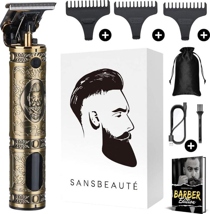 Professionele Draadloze T-blade Tondeuse - Sansbeauté®, Sieraden, Tassen en Uiterlijk, Uiterlijk | Gezichtsverzorging, Zo goed als nieuw