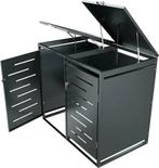 2dekans | Metalen Containerberging Arel - 120L - 2-Delig, Huis en Inrichting, Ophalen of Verzenden, Zo goed als nieuw