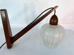 Wandlamp - glas / Hout - Scandinavisch, Antiek en Kunst