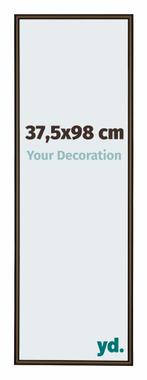 Fotolijst 37,5x98 cm - Walnoot Structuur - Aluminium - New, Verzenden, Nieuw