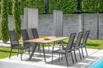 Niehoff Noah Tafel Statiefprofiel Aluminium/Teak Massiefhout, Ophalen of Verzenden, Nieuw