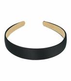 Haarband Diadeem Satijn 2,5cm Zwart, Nieuw