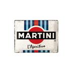 Martini reclamebord relief 30x40 cm, Verzamelen, Merken en Reclamevoorwerpen, Nieuw, Verzenden