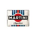 Martini reclamebord relief 30x40 cm, Verzenden, Nieuw