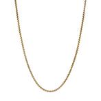 Gouden lengtecollier venetiaan 52.5 cm 14 karaat, Verstelbaar, Verzenden, Zo goed als nieuw, Goud