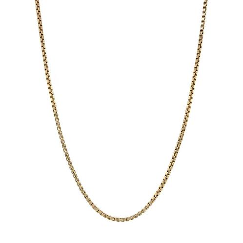 Gouden lengtecollier venetiaan 52.5 cm 14 karaat, Sieraden, Tassen en Uiterlijk, Kettingen, Goud, Zo goed als nieuw, Verstelbaar
