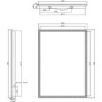 Wiesbaden Quatro Badkamerspiegel met LED - Dimbaar -, Ophalen of Verzenden, Nieuw