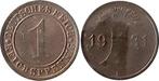 Duitsland 1 Reichspfennig 1931 E stgl fein J 313 Brons, Postzegels en Munten, Verzenden
