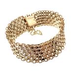 Gouden Bismarck schakelarmband., Ophalen of Verzenden, Gebruikt, Overige kleuren, Goud