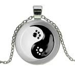 Fako Bijoux® - Ketting - Cabochon - Yin Yang - Pootjes Ring, Nieuw, Verzenden