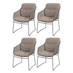 Moretti hoge rug dining tuinstoel terre 4 Seasons Outdoor, Ophalen of Verzenden, Nieuw