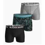 Björn Borg 3-pack cotton stretch boxershorts - zwart/grijs