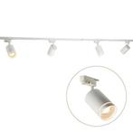 LED 1-fase Rails | Wit met ring | 2 meter, Huis en Inrichting, Lampen | Plafondlampen, Ophalen of Verzenden, Nieuw, Metaal