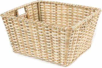 FairTrade mand van gevlochten bamboe - 50x40x26cm beschikbaar voor biedingen