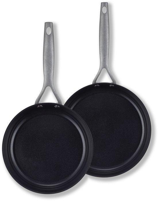 Brabantia Dusk 2-delige Koekenpannenset Ø 20 & 24cm – 100%, Huis en Inrichting, Keuken | Potten en Pannen, Verzenden