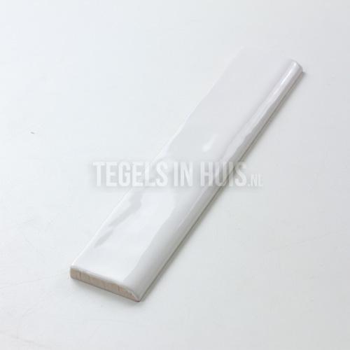 Eindstrip handvorm 5x25 arctic wit bullnose  tegeloutlet, Doe-het-zelf en Verbouw, Tegels, Nieuw, 10 m² of meer, Keramiek, Ophalen