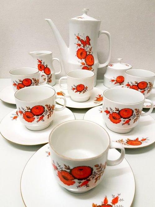 Bohemia - Koffie- en theeservies (15) - Porselein, Antiek en Kunst, Antiek | Meubels | Tafels