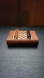 Schaakspel - Pocket/mini - Ingelegd hout - Hout, Antiek en Kunst