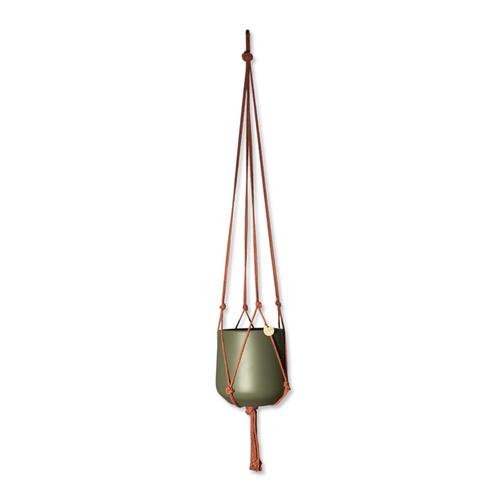 Minimalistische Plantenhanger - Rood/Roestbruin - Katoen -, Huis en Inrichting, Woonaccessoires | Overige, Nieuw, Ophalen of Verzenden
