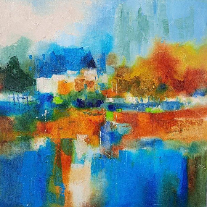 MURSIC - LE MANOIR, Antiek en Kunst, Kunst | Schilderijen | Modern